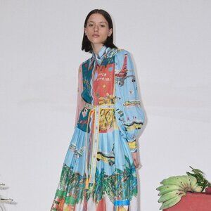 ALÉMAIS' joyful 'All Aboard' shirt dress